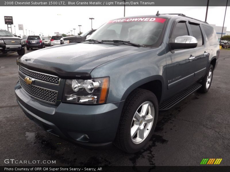 Blue Granite Metallic / Light Titanium/Dark Titanium 2008 Chevrolet Suburban 1500 LTZ