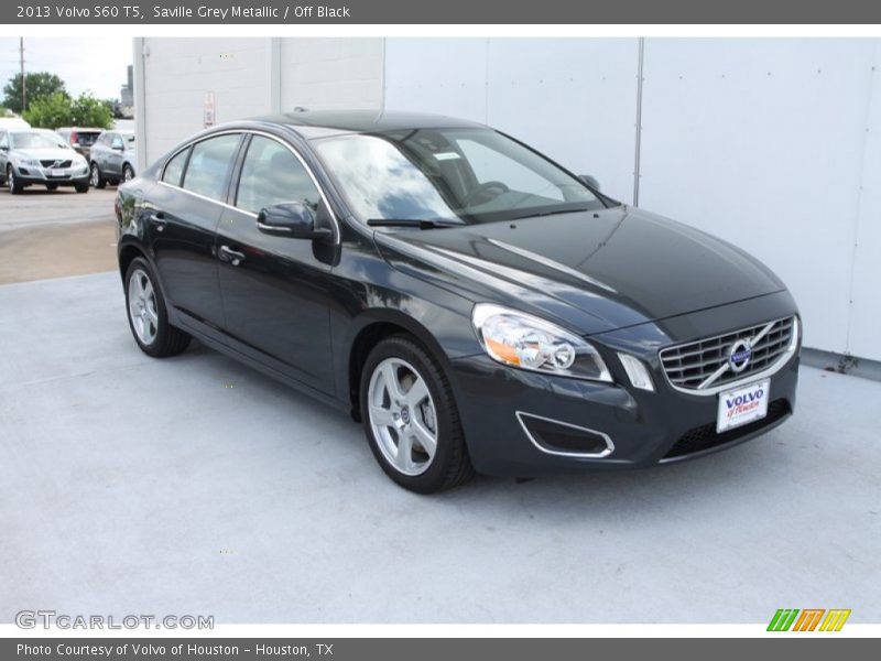 Saville Grey Metallic / Off Black 2013 Volvo S60 T5