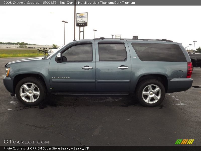 Blue Granite Metallic / Light Titanium/Dark Titanium 2008 Chevrolet Suburban 1500 LTZ