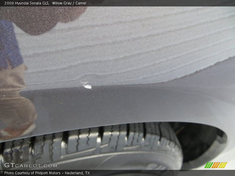 Willow Gray / Camel 2009 Hyundai Sonata GLS