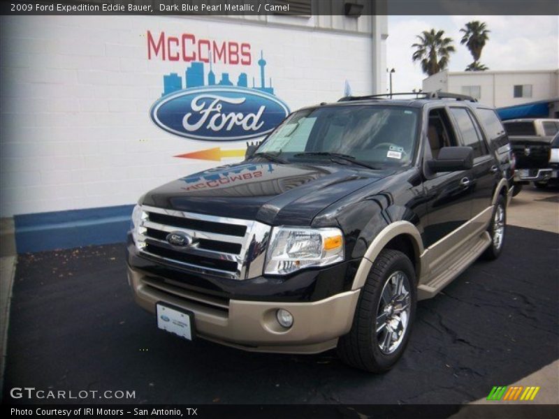 Dark Blue Pearl Metallic / Camel 2009 Ford Expedition Eddie Bauer
