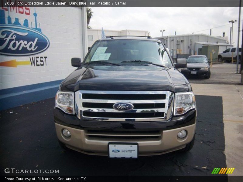 Dark Blue Pearl Metallic / Camel 2009 Ford Expedition Eddie Bauer