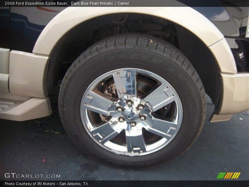 Dark Blue Pearl Metallic / Camel 2009 Ford Expedition Eddie Bauer