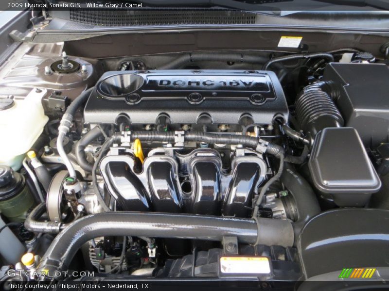 Willow Gray / Camel 2009 Hyundai Sonata GLS
