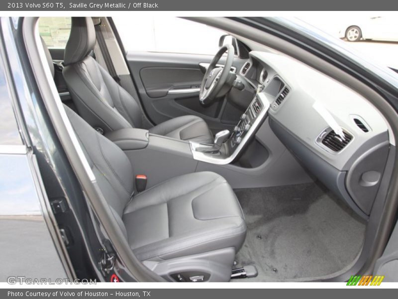 Saville Grey Metallic / Off Black 2013 Volvo S60 T5