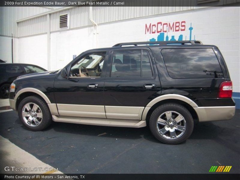 Dark Blue Pearl Metallic / Camel 2009 Ford Expedition Eddie Bauer