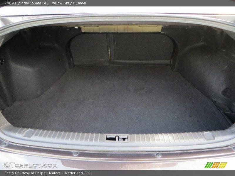 Willow Gray / Camel 2009 Hyundai Sonata GLS
