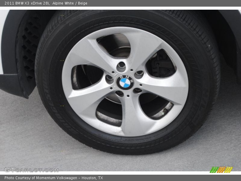 Alpine White / Beige 2011 BMW X3 xDrive 28i
