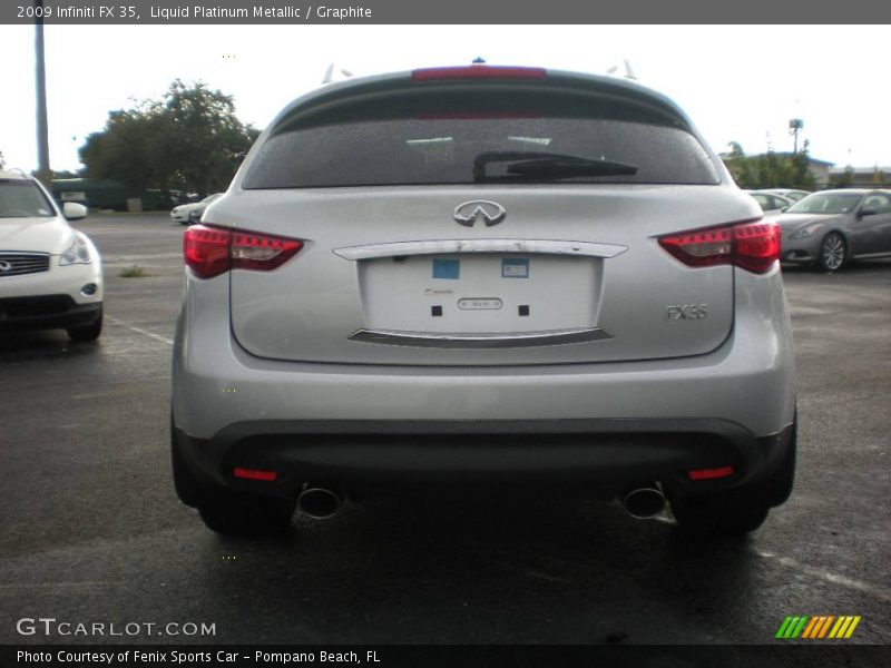 Liquid Platinum Metallic / Graphite 2009 Infiniti FX 35