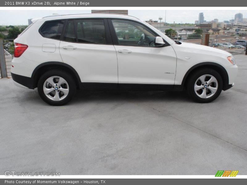Alpine White / Beige 2011 BMW X3 xDrive 28i