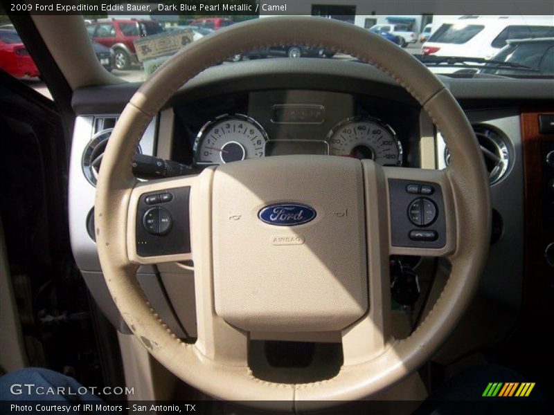 Dark Blue Pearl Metallic / Camel 2009 Ford Expedition Eddie Bauer