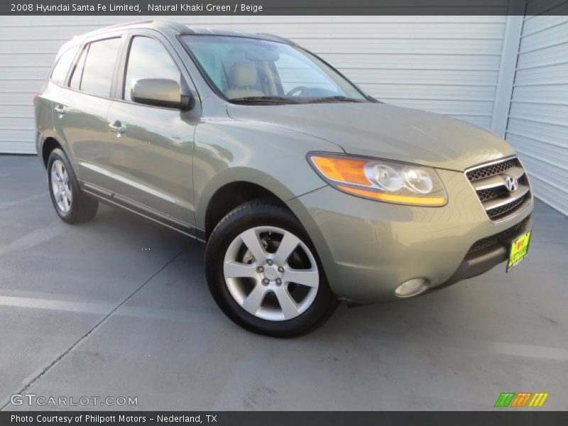 Natural Khaki Green / Beige 2008 Hyundai Santa Fe Limited