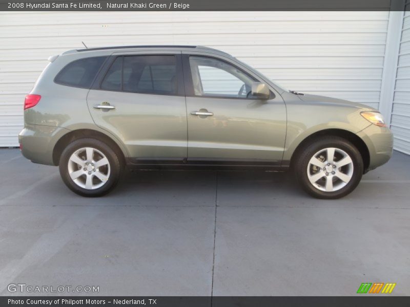 Natural Khaki Green / Beige 2008 Hyundai Santa Fe Limited