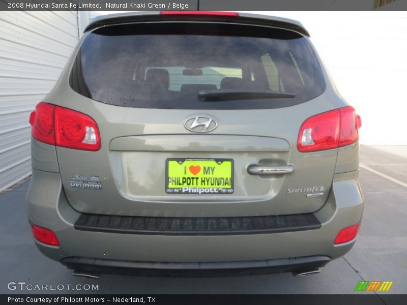 Natural Khaki Green / Beige 2008 Hyundai Santa Fe Limited