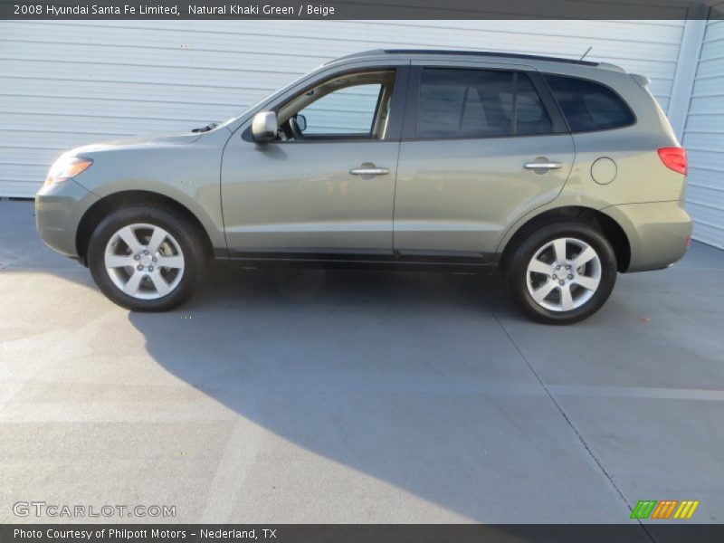 Natural Khaki Green / Beige 2008 Hyundai Santa Fe Limited