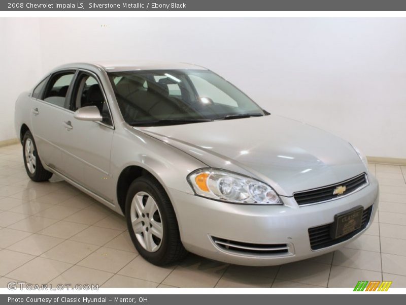 Silverstone Metallic / Ebony Black 2008 Chevrolet Impala LS