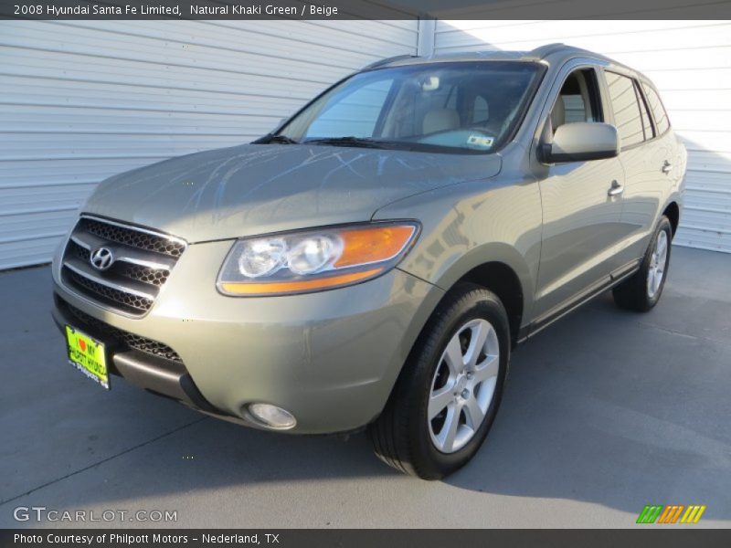 Natural Khaki Green / Beige 2008 Hyundai Santa Fe Limited