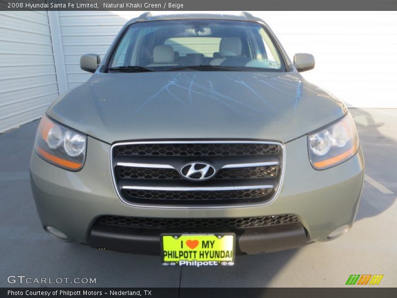Natural Khaki Green / Beige 2008 Hyundai Santa Fe Limited