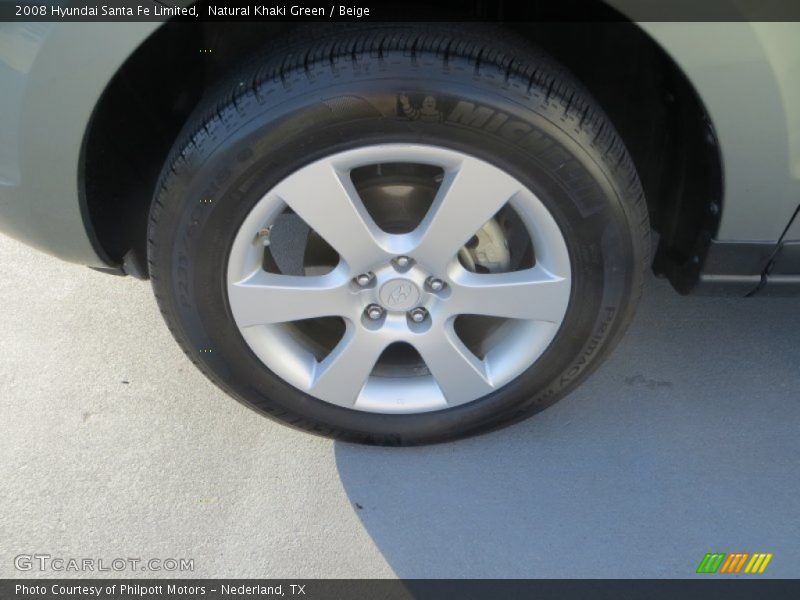 Natural Khaki Green / Beige 2008 Hyundai Santa Fe Limited