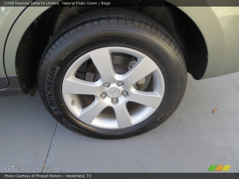 Natural Khaki Green / Beige 2008 Hyundai Santa Fe Limited