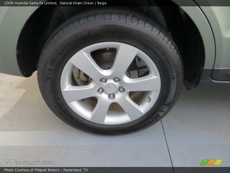 Natural Khaki Green / Beige 2008 Hyundai Santa Fe Limited