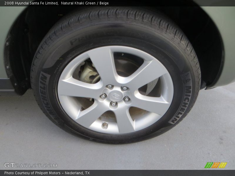 Natural Khaki Green / Beige 2008 Hyundai Santa Fe Limited