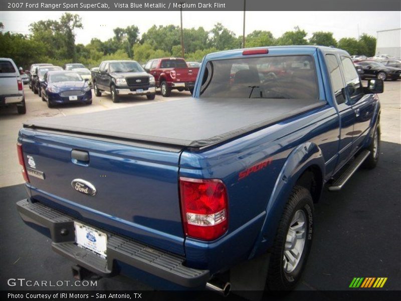 Vista Blue Metallic / Medium Dark Flint 2007 Ford Ranger Sport SuperCab