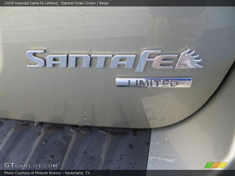 Natural Khaki Green / Beige 2008 Hyundai Santa Fe Limited