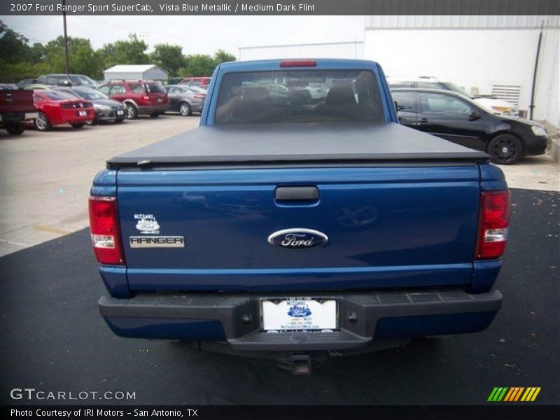Vista Blue Metallic / Medium Dark Flint 2007 Ford Ranger Sport SuperCab