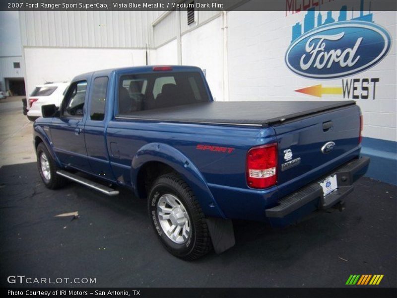 Vista Blue Metallic / Medium Dark Flint 2007 Ford Ranger Sport SuperCab