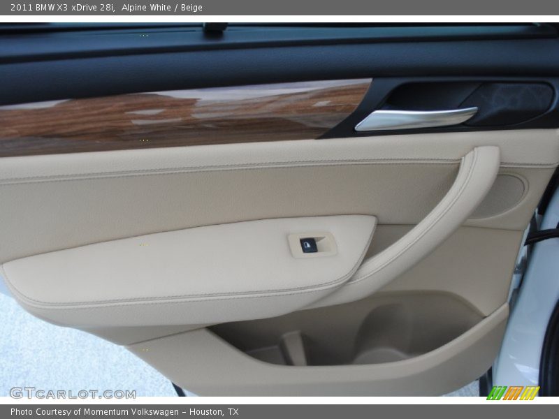 Alpine White / Beige 2011 BMW X3 xDrive 28i