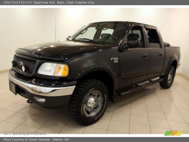 Black / Dark Graphite Grey 2003 Ford F150 XLT SuperCrew 4x4