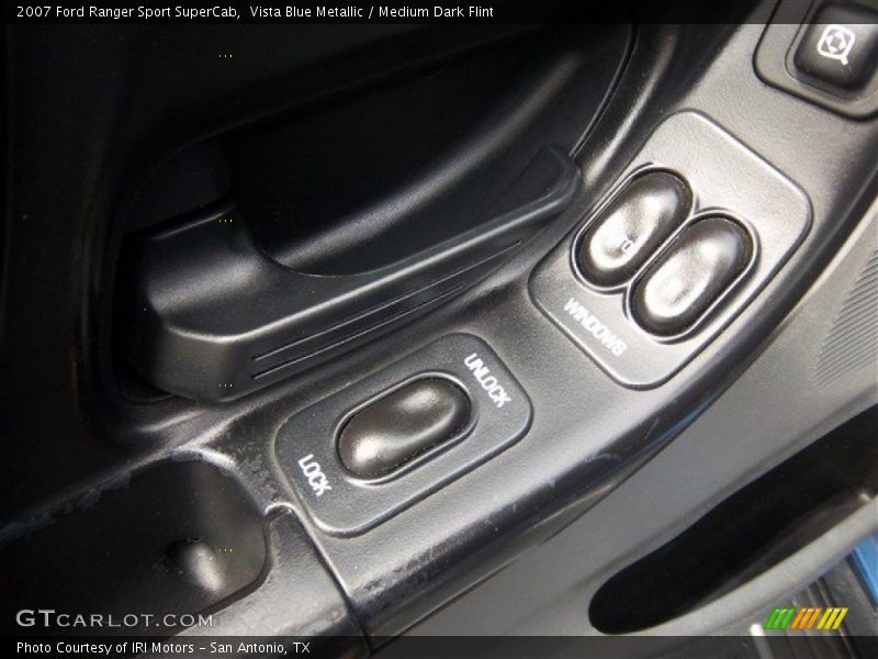 Vista Blue Metallic / Medium Dark Flint 2007 Ford Ranger Sport SuperCab