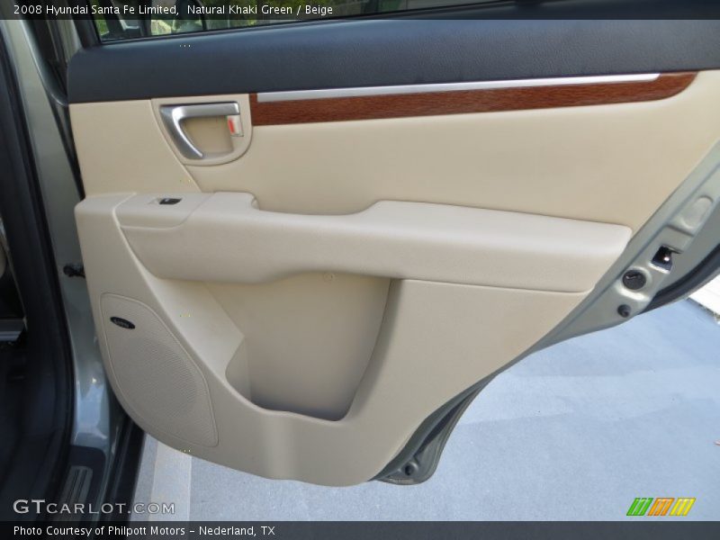 Natural Khaki Green / Beige 2008 Hyundai Santa Fe Limited