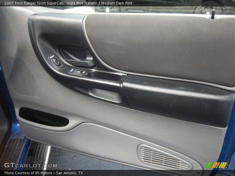 Vista Blue Metallic / Medium Dark Flint 2007 Ford Ranger Sport SuperCab