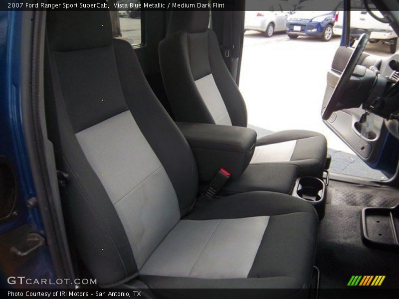 Vista Blue Metallic / Medium Dark Flint 2007 Ford Ranger Sport SuperCab