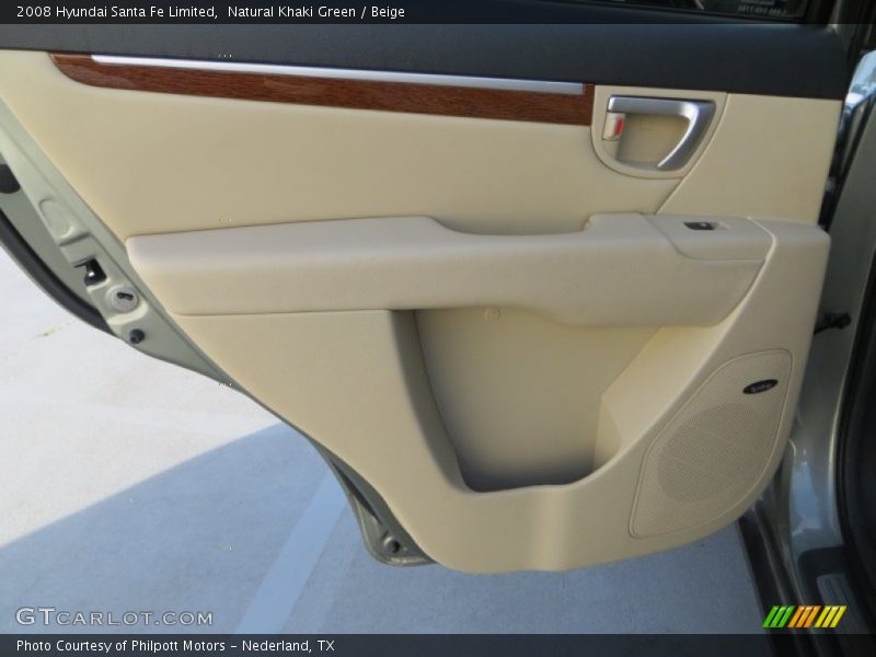 Natural Khaki Green / Beige 2008 Hyundai Santa Fe Limited