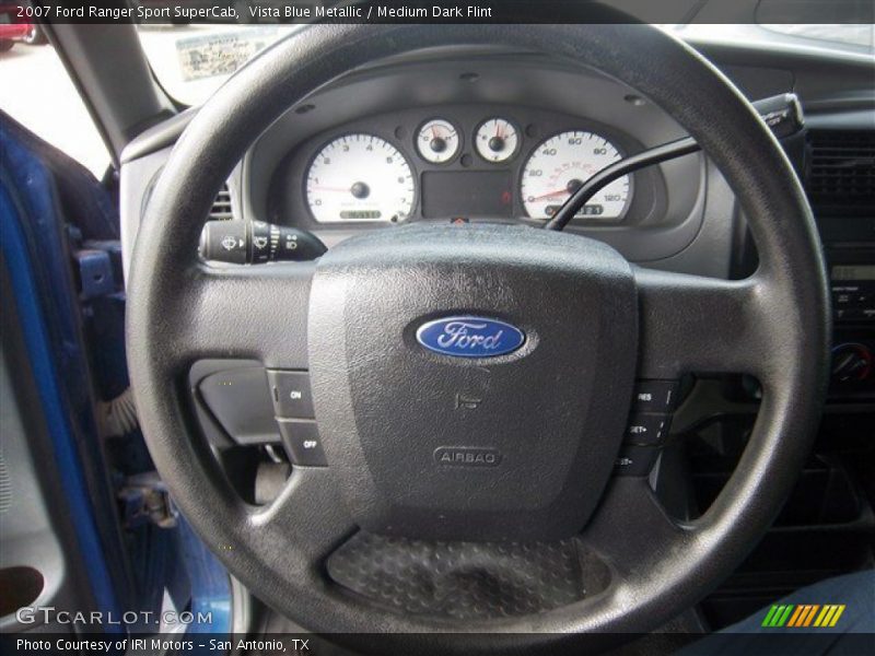 Vista Blue Metallic / Medium Dark Flint 2007 Ford Ranger Sport SuperCab