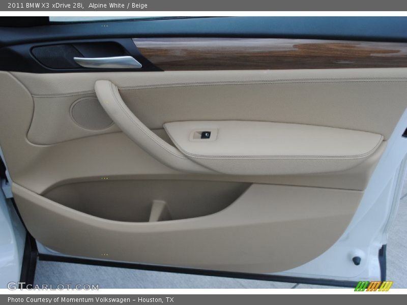 Alpine White / Beige 2011 BMW X3 xDrive 28i