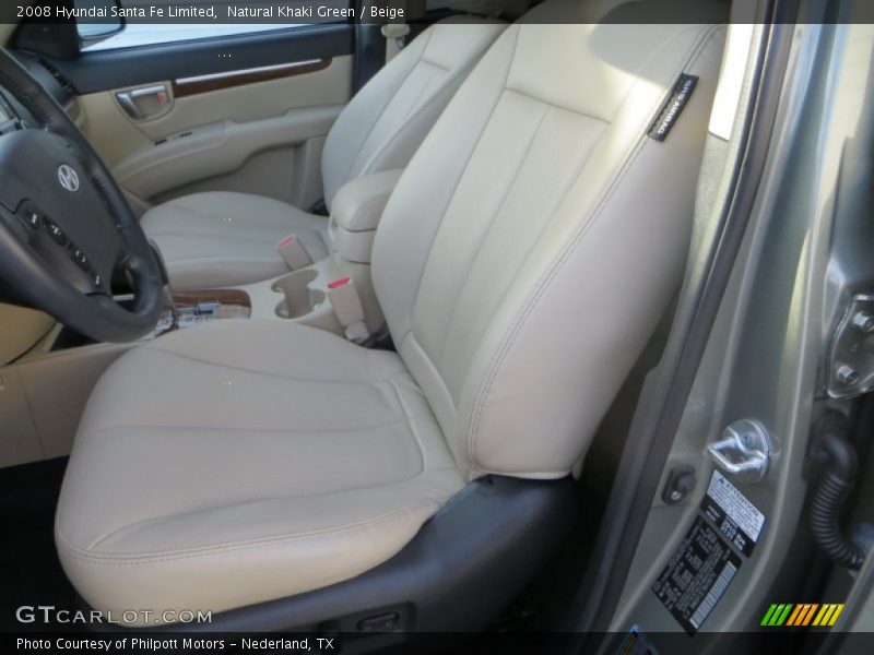Natural Khaki Green / Beige 2008 Hyundai Santa Fe Limited