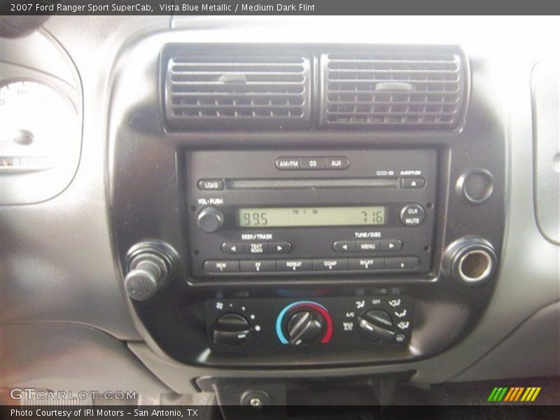 Vista Blue Metallic / Medium Dark Flint 2007 Ford Ranger Sport SuperCab