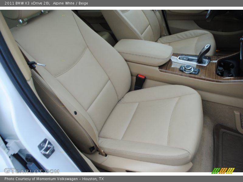 Alpine White / Beige 2011 BMW X3 xDrive 28i