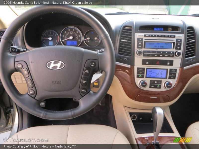 Natural Khaki Green / Beige 2008 Hyundai Santa Fe Limited