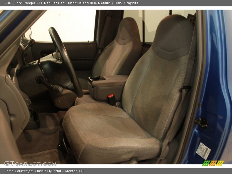 Bright Island Blue Metallic / Dark Graphite 2002 Ford Ranger XLT Regular Cab