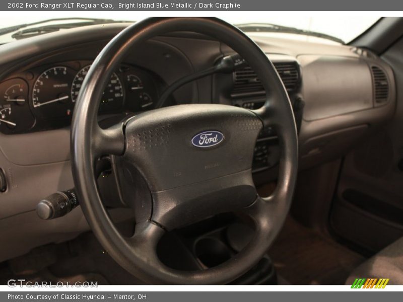Bright Island Blue Metallic / Dark Graphite 2002 Ford Ranger XLT Regular Cab