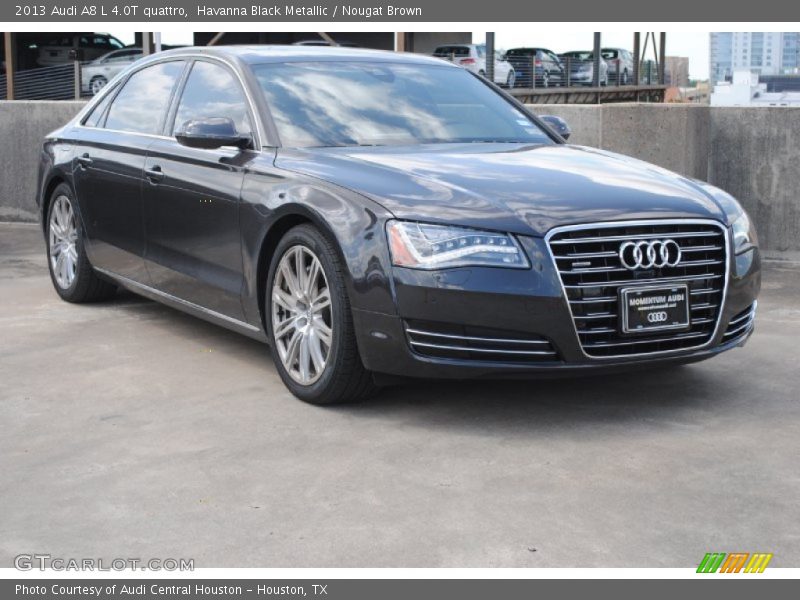 Havanna Black Metallic / Nougat Brown 2013 Audi A8 L 4.0T quattro
