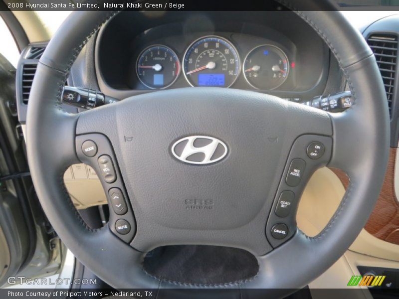 Natural Khaki Green / Beige 2008 Hyundai Santa Fe Limited
