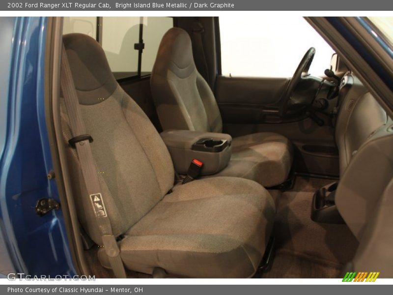 Bright Island Blue Metallic / Dark Graphite 2002 Ford Ranger XLT Regular Cab