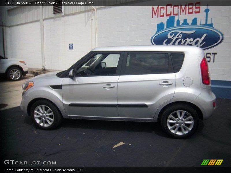 Bright Silver / Black Soul Logo Cloth 2012 Kia Soul +