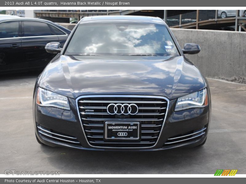 Havanna Black Metallic / Nougat Brown 2013 Audi A8 L 4.0T quattro